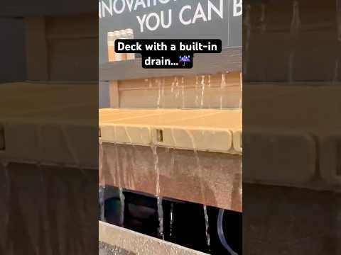 Deck with a built-in drain...☔️