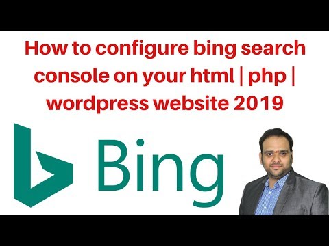 How to configure bing search console on your html  php  wordpress website