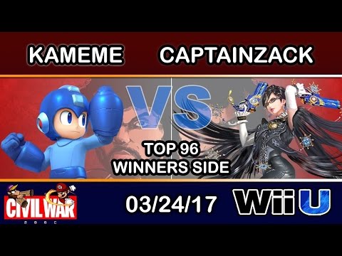 2GGC: Civil War - DNG | Kameme (Mega Man) Vs. CaptainZack (Bayonetta) Top 96 Winners Sid