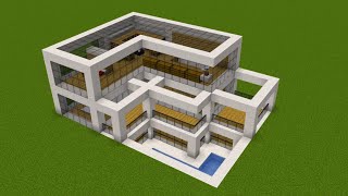 Minecraft - How to build a Easy Modern Base