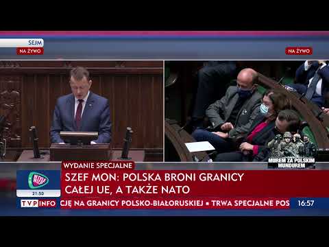 Min. Błaszczak: Każdego dnia polskie służby wykonują tytaniczną pracę