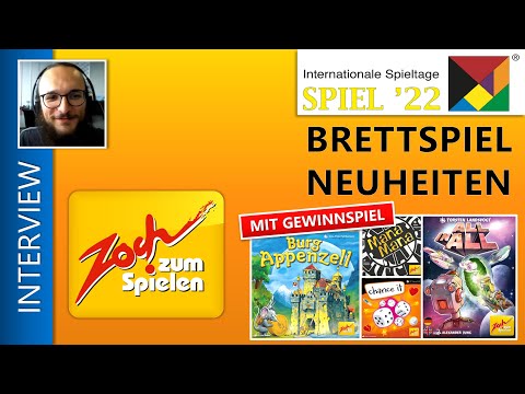 SPIEL 22 Neuheiten + Gewinn / Zoch Verlag Brettspiele Vorschau Spielmesse SPIEL 2022 in Essen