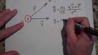 Calculating the Magnetic Field Due to a Moving Point Charge