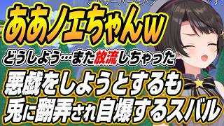 【ホロライブ切り抜き/大空スバル】隠れて悪戯をしようとするも兎に翻弄されて何度も自爆するスバルのホロテラリア８日目【兎田ぺこら/白銀ノエル/宝鐘マリン/白上フブキ】