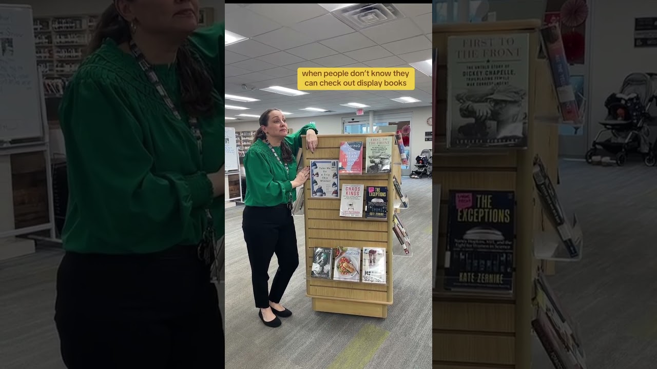 Guess what? You can take display books home! This isn’t a museum, it’s a library. 😉📚