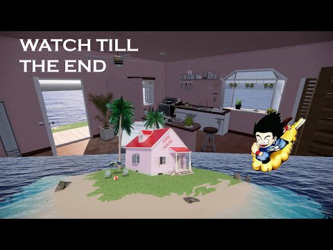 Kamehouse from dragonball in enscape with interiors.