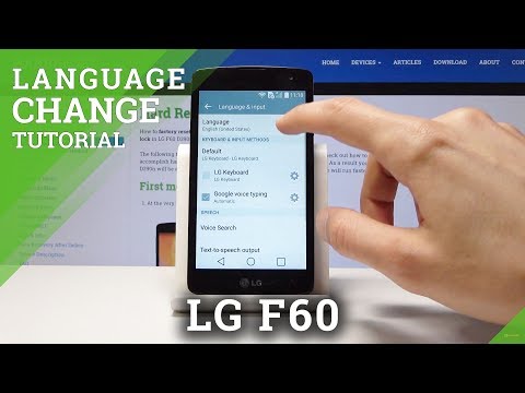 How to Change Language in LG F60 - List of Languages