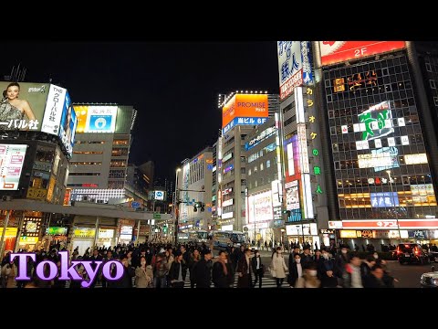 西新宿～新宿　Walking Tokyo Night ✨ HQ 3D Audio🎧 Shinjuku　Japan