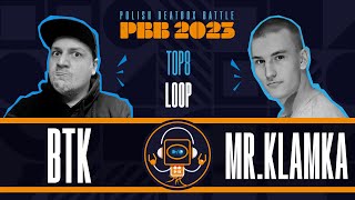 - "P*eprze piękne" ?:D（00:03:40 - 00:15:03） - BTK vs Mr. Klamka🎤 Polish Beatbox Battle 2023 🎤 LOOPER 1/4