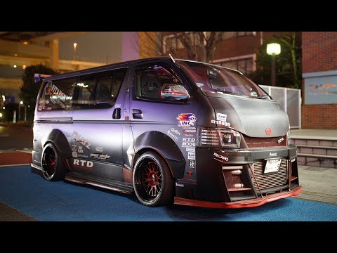 8 Passenger GTR!? 650 Horsepower VR38 Swapped Toyota HiAce (and Bonus Sequential R34 Skyline!)