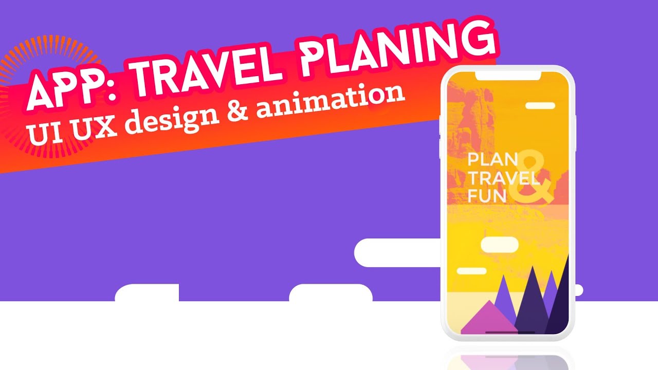 Travel App - UI UX design #animation