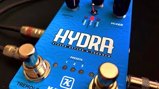 Video thumbnail for Keeley: HYDRA Stereo Reverb & Tremolo by Brett Kingman