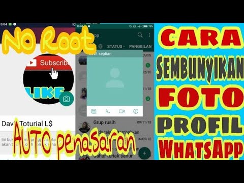 CARA MENYEMBUNYIKAN FOTO  PROFIL  WA  DARI SESEORANG TANPA 