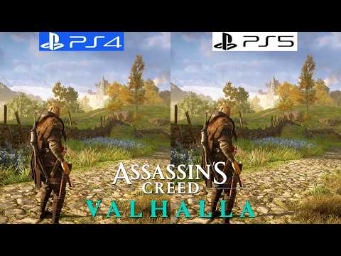 Assassin's Creed Valhalla PS4 vs PS5 - Graphics Comparison - Framerate - 4K - Loading Times