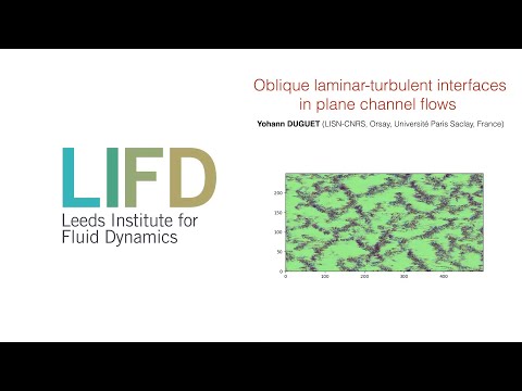 Oblique laminar-turbulent interfaces in plane channel flows - Yohann Duguet