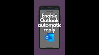 Enable automatic reply in Outlook app #outlook #ytshorts #shorts