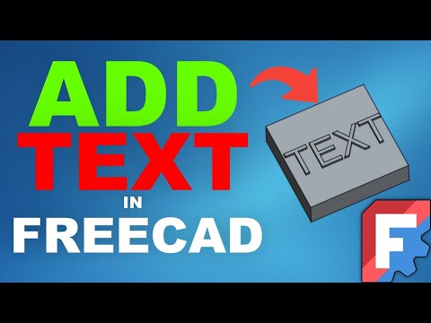 So fügen Sie Text in FreeCad hinzu