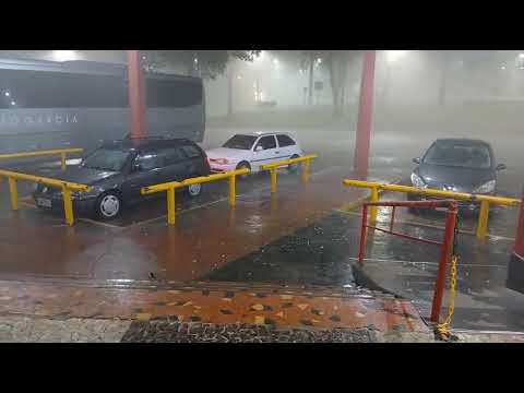 Chegou uma chuva de granizo aqui em jandaia do Sul Paraná  