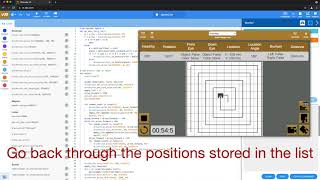 Grid Map Spiral with list - VEXCode VR Python