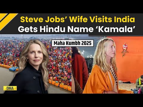 Mahakumbh 2025: Wife Of Steve Jobs, Laurene Powell At Prayagraj, Gets Hindu Name 'Kamala' | Watch
