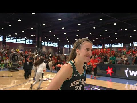Sabrina Ionescu Wins Skills Challenge At 2022 WNBA All-Star Chicago #WNBAAllstar #WNBAAllstarChi