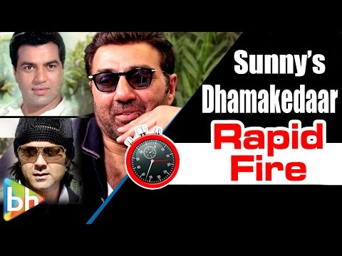 Sunny Deolâ€™s Dhamakedaar Rapid Fire On Amrish Puri | Dharmendra | Ghayal | Bobby Deol 