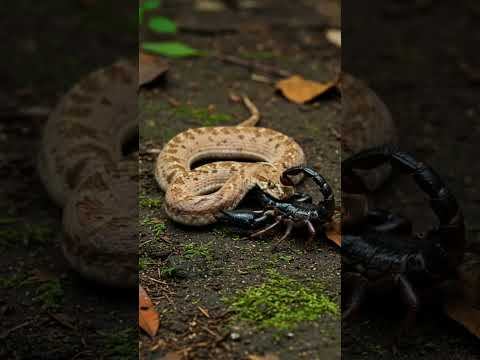 Epic Battle: Scorpion vs Snake – Who Will Win? 🐍🦂 #animalfight   #animals #wildlifebattle #snake