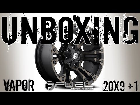 Fuel Offroad Vapor 20x9 +1 Wheel Rim Unboxing