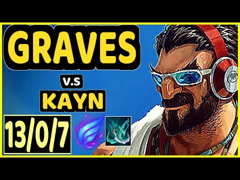 JUNJIA (GRAVES) vs KAYN - 13/0/7 KDA JUNGLE CHALLENGER GAMEPLAY - KR