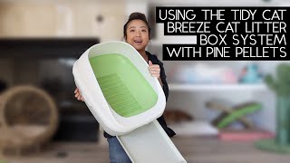 TIDY CAT BREEZE LITTER BOX SYSTEM WITH PINE PELLET REVIEW | SVEN AND ROBBIE