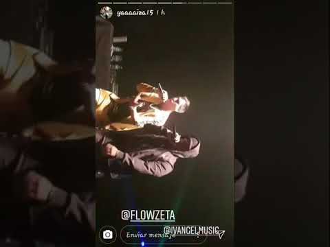 Ivangel music y flowzeta en tarima cantado no me llames