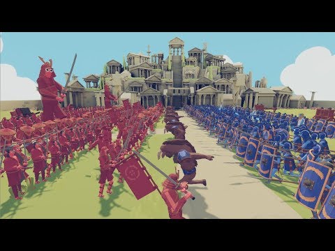 TABS | EPIC FIGHT | Dynasty strong army vs Spartans