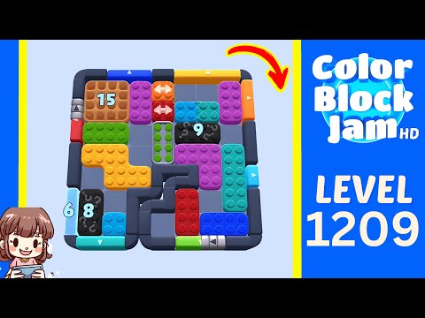 Color Block Jam Level 1209 Solution Walkthrough