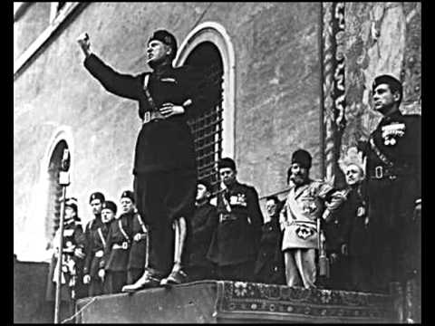 Benito Mussolini - Roma: Discorso del 10 Giugno 1940 (con Testo)