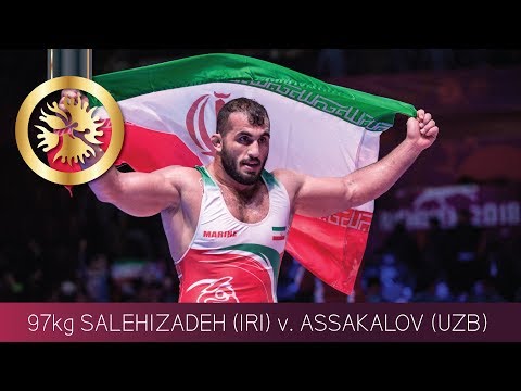 GOLD GR - 97 kg: S. SALEHIZADEH (IRI) v. R. ASSAKALOV (UZB)