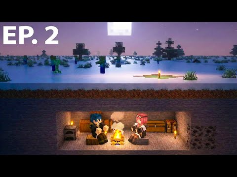 SOPRAVVIVO SOTTO TERRA alla TEMPESTA di NEVE! - Minecraft Ep.2