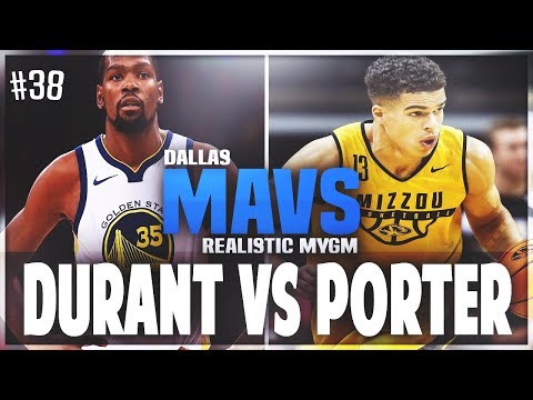 INSANE DURANT VS PORTER MATCHUP!! NBA 2K18 DALLAS MAVS REALISTIC MYGM #38