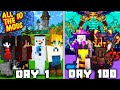 We Spent 100 Days In ALL THE MODS 10 SQUADS In Minecraft