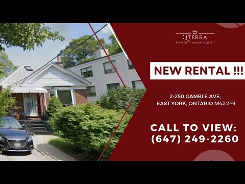 2-250 Gamble Ave, East York, Ontario M4J 2P3 - Video 6 of 6