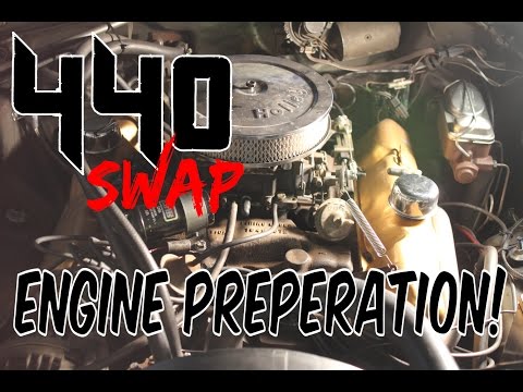 1975 Dodge Dart 440 Engine Swap Preperations