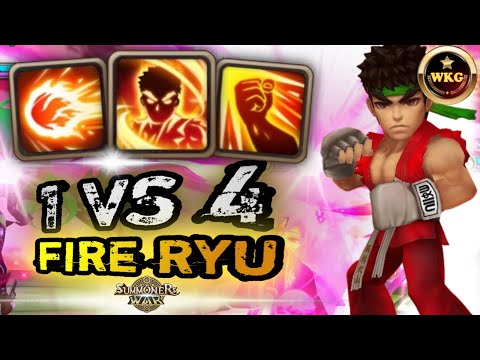 GUARDIAN PLAYER PICK FIRE RYU TO COUNTER ALL ENEMIES IN RTA SUMMONERS WAR