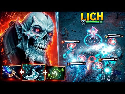 7.38b LICH Mid Lane 23 Kills and Rampage🔥🔥🔥Best Hero | Dota 2 Gameplay