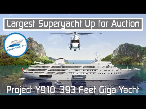 383-Foot Giga Yacht Up for Auction: The Largest Superyacht to ever hit Auction | Project Y910
