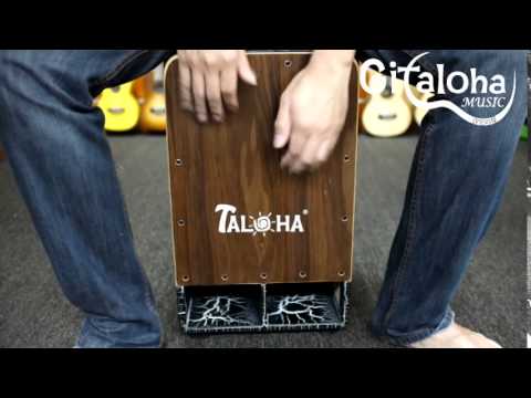 Taloha Cajon CD01 -American Walnut (2 sound holes: provide more 3D sound)