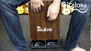 Taloha Cajon CD01 -American Walnut (2 sound holes: provide more 3D sound)