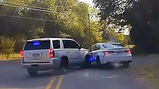 The COP got HIT by SPIKES. Epic Police Chases and Activity 2024.