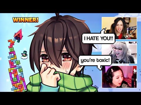 FUN GAME WITH FRIENDS TURNS BLOODY - Tricky Towers ft. Valkyrae, Fuslie & Yvonnie