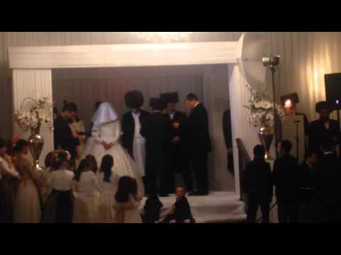 Zeidy saying Bracha under Isaac's chuppah