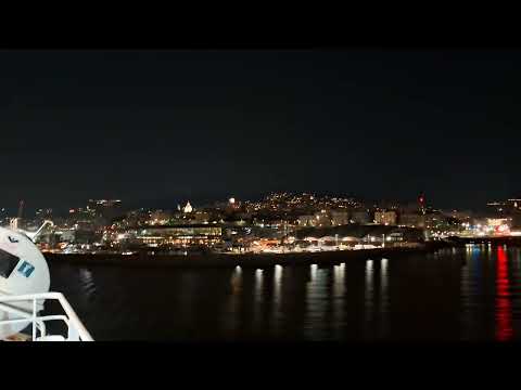 Fähre von Genua nach Palermo - Wir verlassen den Hafen von Genua (2) (03.04.2025)