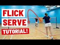 How To Do A BACKHAND FLICK SERVE In Badminton Complete Tutorial